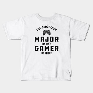 Psychology major by day gamer by night Kids T-Shirt